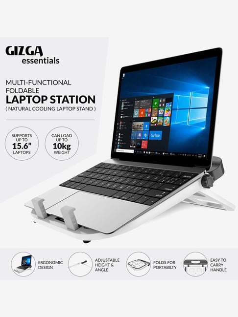 Buy Gizga Essentials G21 Multi Functional Foldable Laptop Stand