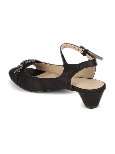 Buy Van Heusen Dark Brown Ankle Strap Sandals for Women at Best
