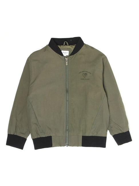 Buy Pepe Jeans Kids Olive Solid Jacket 