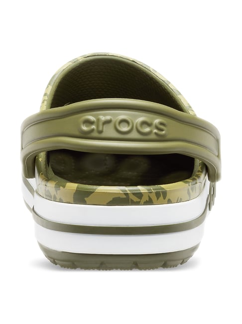 Buy Crocs Bayaband Army Green Khaki Back Strap Clogs for Men at