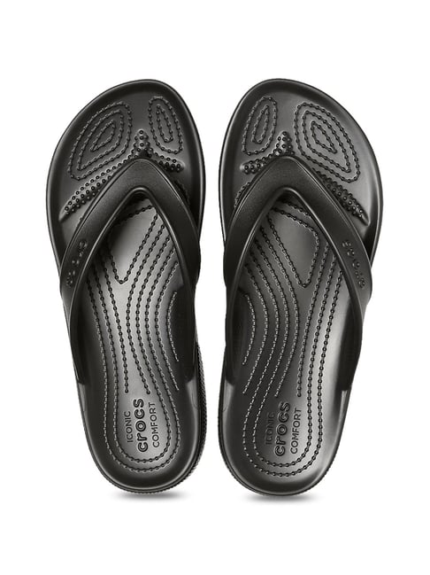 iconic crocs comfort flip flops