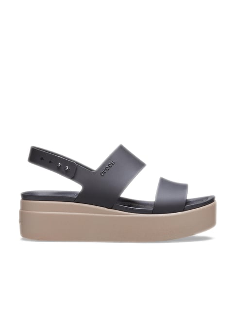 Crocs Brooklyn Black Back Strap Sandals