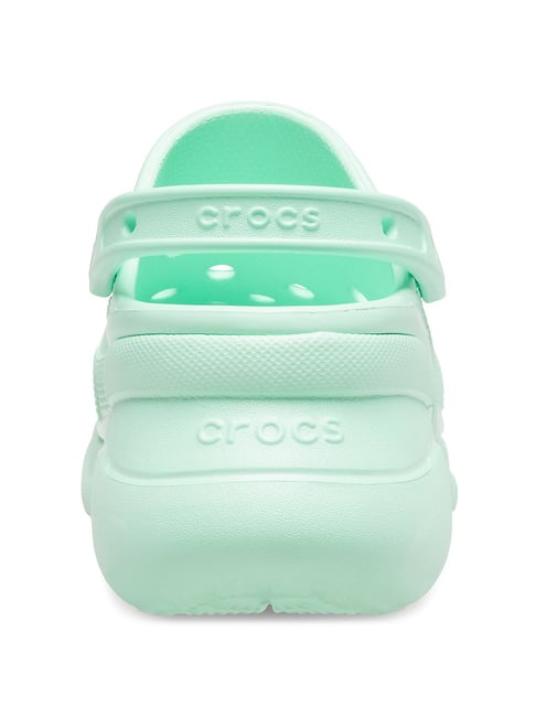 Buy Crocs Classic Mint Green Back Strap Clogs for Women at Best