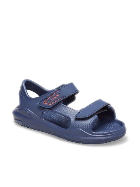 Crocs Kids Swiftwater Navy Floater Sandals