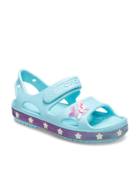 Buy Crocs Kids FunLab Ice Blue Ankle Strap Sandals for Girls at