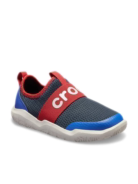 Crocs Kids Swiftwater Navy Red Casual Shoes