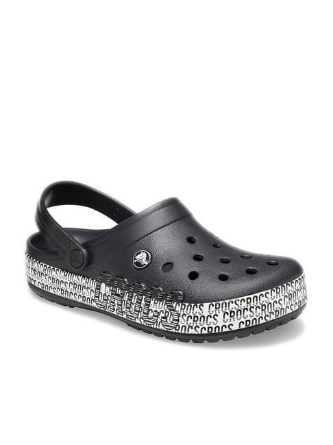 Crocband logo motion discount clog