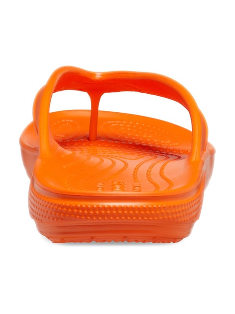 Buy Crocs Classic Tangerine Orange Flip Flops for Women at Best