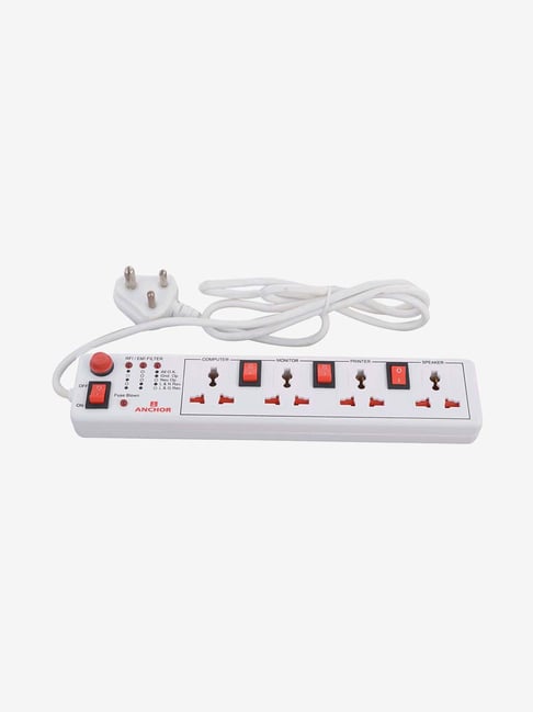 Anchor 22568 4 Universal Socket And Spike Guard White Anchor Electronics TATA CLIQ