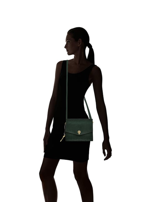 Buy Fossil Stevie Dark Green Textured 
