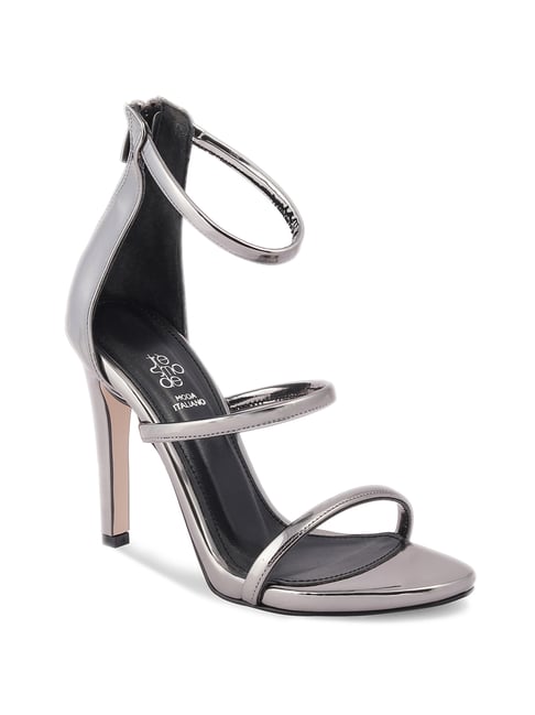Buy Tresmode Pewter Ankle Strap Stilettos for Women at Best Price