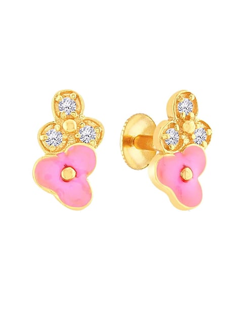 Buy Flower Stud Earrings, Tiny Gold Studs, Dainty Stud Earrings, Children  Earrings, Everyday Jewelry, Minimalist Earrings Flower Girl Gift Online in  India - Etsy
