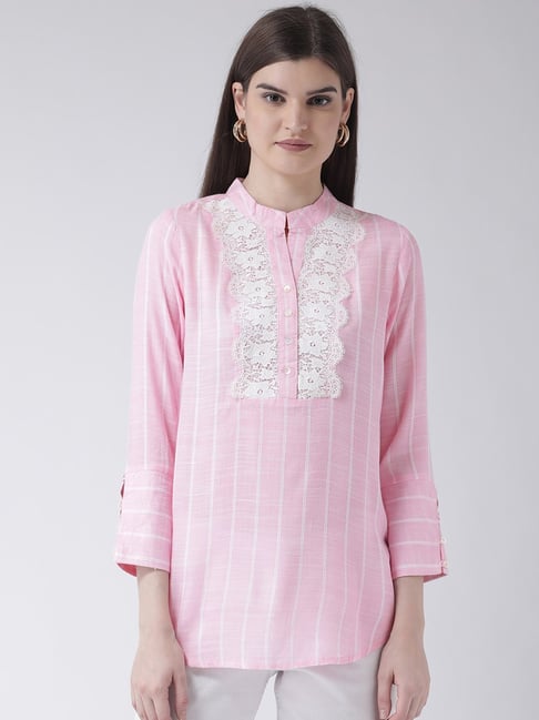 Latin Quarters Pink Striped Tunic