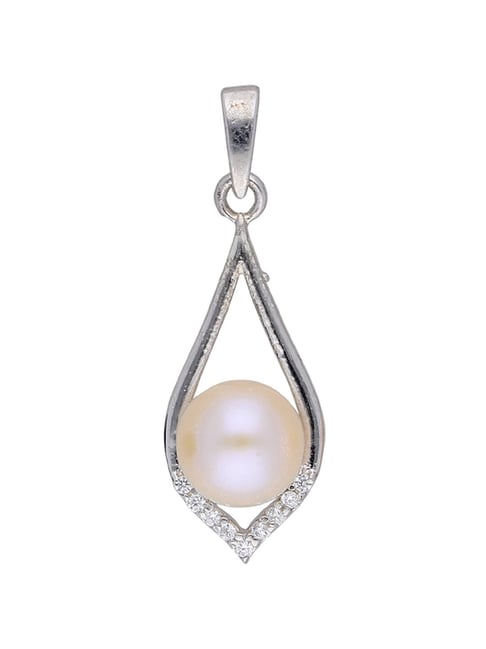Sri Jagdamba Pearls Maria 92.5 Sterling Silver Pendant without Chain-image-47