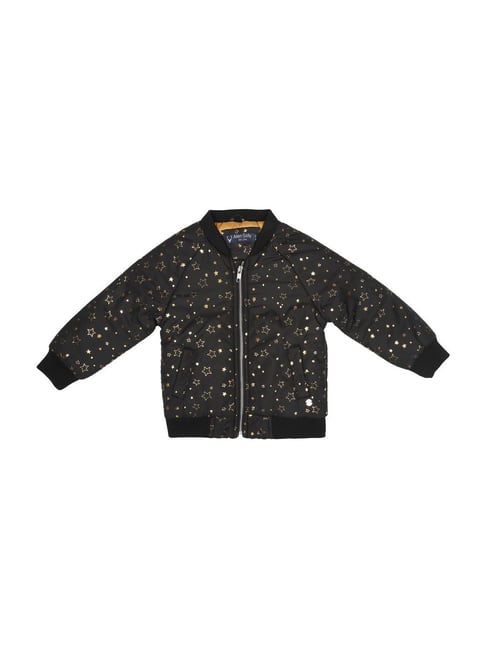 Allen Solly Junior Black Printed Jacket