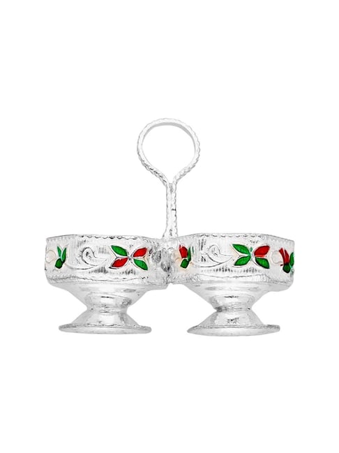 Sri Jagdamba Pearls 0.8 Silver Haldi Kumkum Holder-picture-33