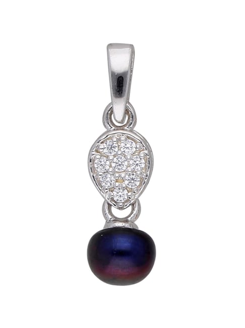 Sri Jagdamba Pearls Shyla 92.5 Sterling Silver Pendant without Chain-picture-35