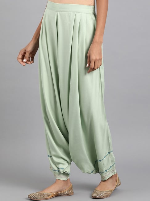 Olive Green Pathani Pants