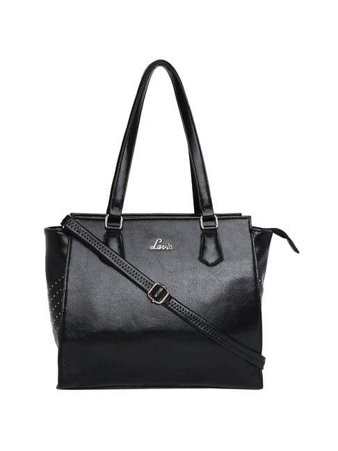 Buy Lavie Ansel Black Solid Large Shoulder Handbag For Women At