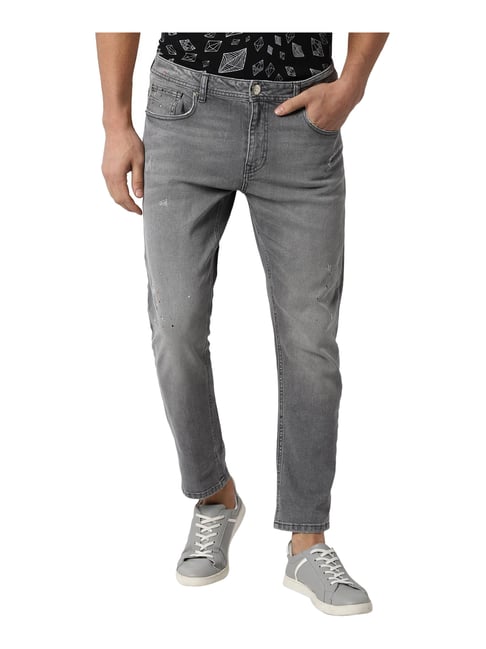 peter england grey jeans