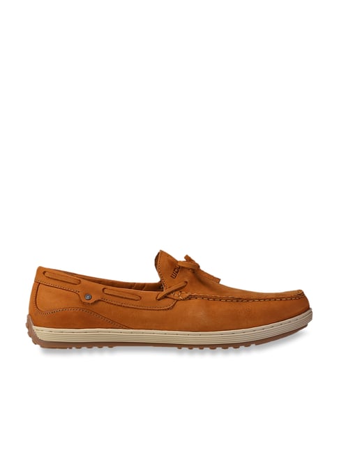 woodland leather mens boat shoes