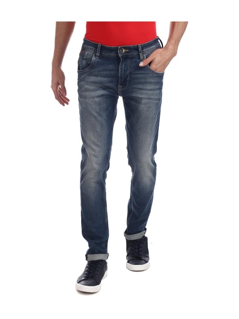Buy Ed Hardy Blue Lightly Washed Jeans 