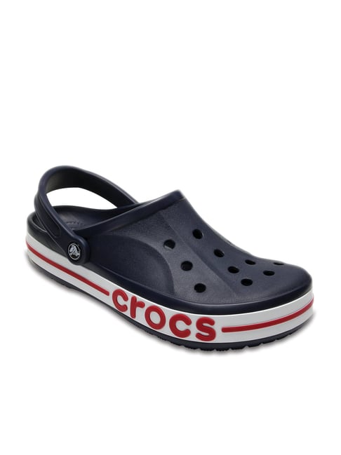 Crocs Unisex Bayaband Navy Back Strap Clogs