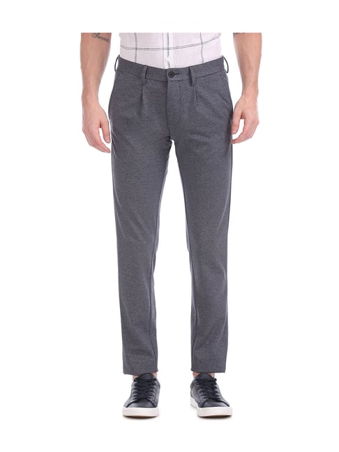 Flying Machine Grey Slim Fit Trouser