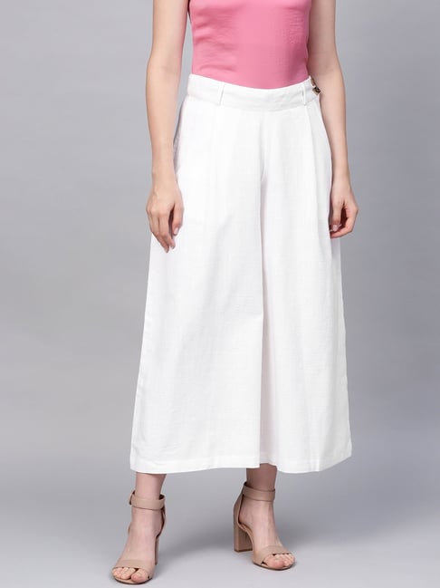 Jaipur Kurti White Cotton Culottes