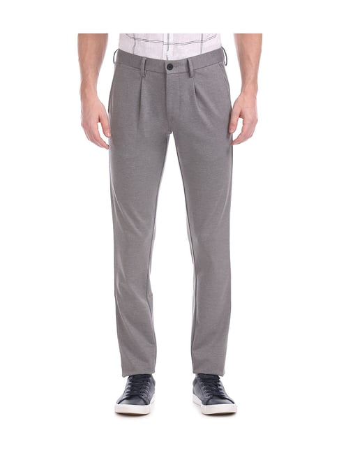 Flying Machine Grey Slim Fit Trouser