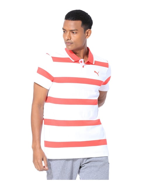 puma striped polo shirt