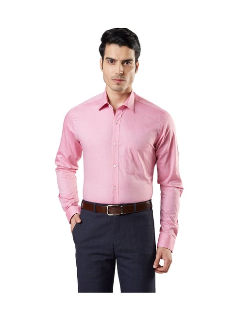 pink shirt formal outfit