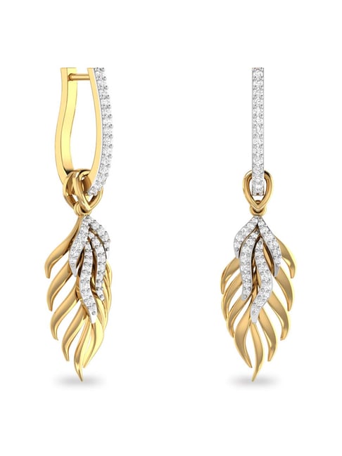PC Jeweller Weylyn 18 kt Gold & Diamond Earrings