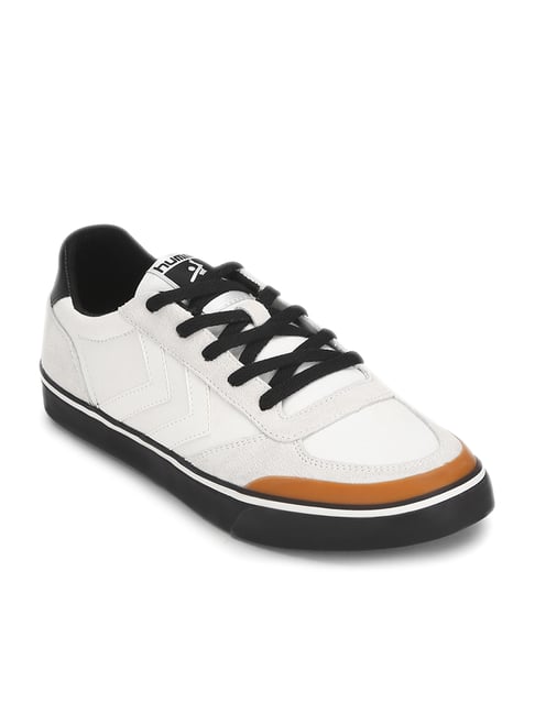 Buy Hummel Stadil 3.0 Classic White \u0026 Balck Sneakers Online at Best Prices  | Tata CLiQ