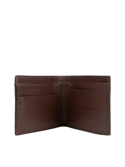 Hidesign Fabian Tan Leather Rfid Bi-Fold Wallet for Men