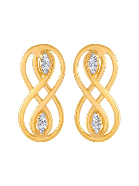 P.C. Chandra Jewellers 14 kt Gold Earrings