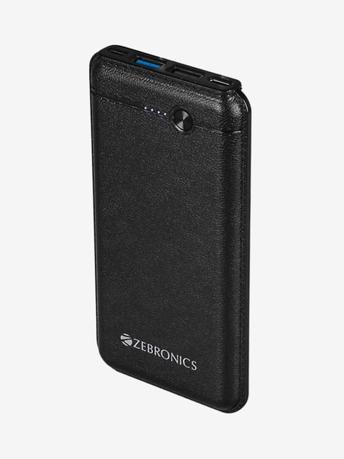 Zebronics ZEB MC10000S1 10000 mAh Dual Port Power Bank Black