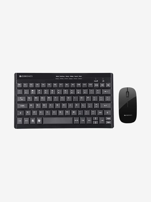 Zebronics Zeb Companion 106 Wireless Keyboard and Mouse Combo Black Zebronics Electronics TATA CLIQ
