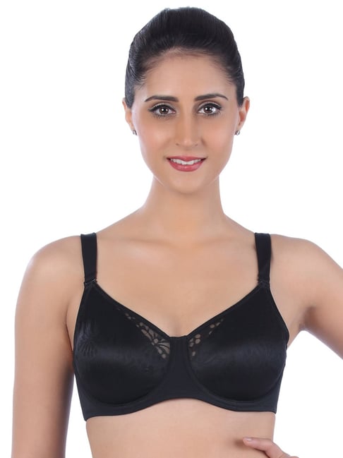 Buy Triumph Black Lace Work Padded Full Coverage Bra for Women Online @ Tata  CLiQ