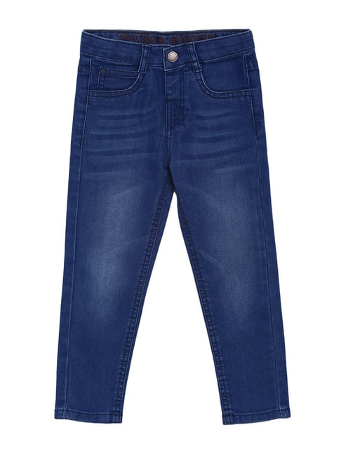 Tales & Stories Boys Blue Solid Jeans-picture-16