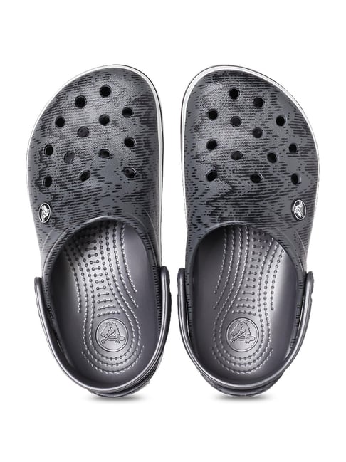 Crocs Unisex Crocband Graphite Back Strap Clogs