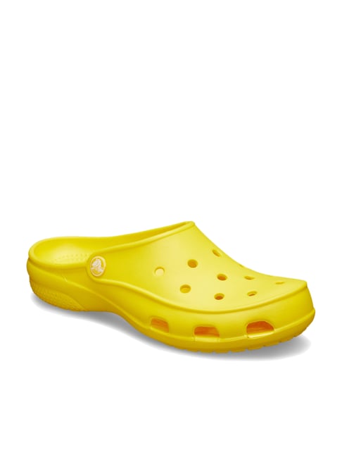 Buy Crocs Freesail Lemon Yellow Mule Shoes for Women at Best Price
