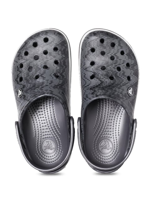 Crocs Unisex Crocband Graphite Back Strap Clogs