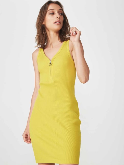 yellow dress cotton on