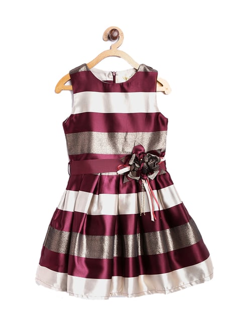 little girl maroon dress