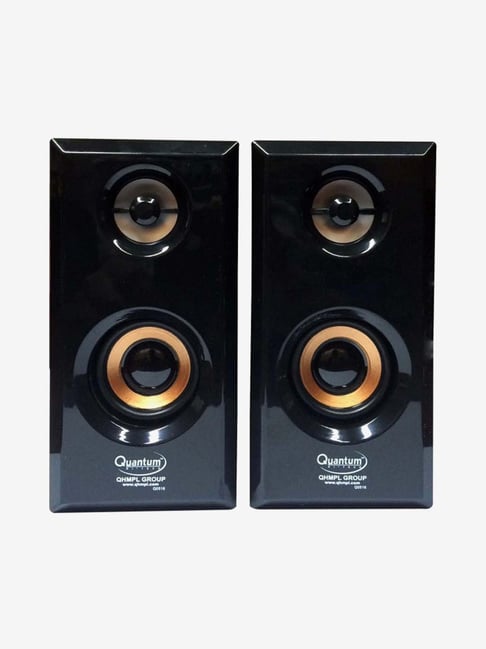 Quantum QHM630 6W 2.0 Channel Wired Speaker (Red and Black)