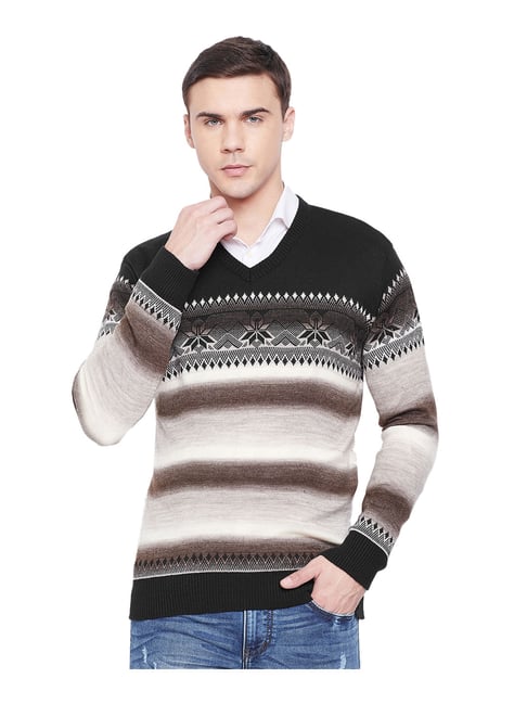 Buy Duke Multicolor Printed Sweater for Men Online Tata CLiQ