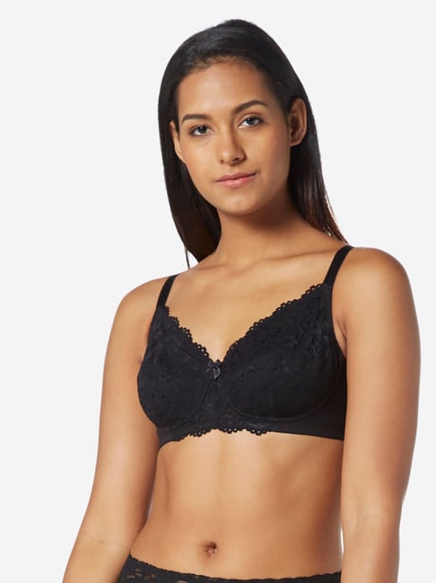 Buy Wunderlove by Westside Black Floral Non-Padded Bra for Women Online @  Tata CLiQ