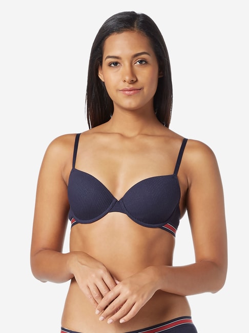 Superstar by Westside Blue Padded Plunge Sports Bra Price in India, Full  Specifications & Offers