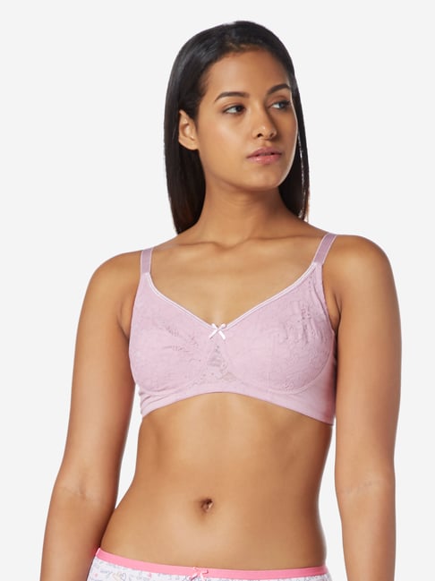 Buy Wunderlove by Westside Pink Floral Non-Padded Bra for Women Online @  Tata CLiQ